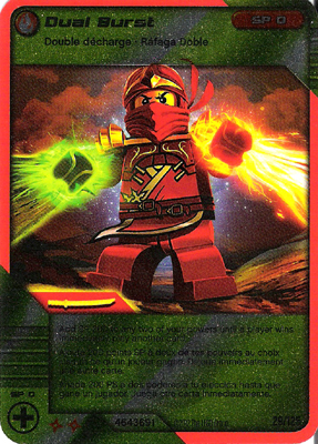 NINJAGO Masters of Spinjitzu Deck #2 Game Card 29 - Dual Burst - North American Version
