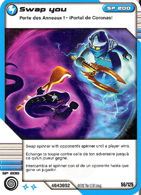 NINJAGO Masters of Spinjitzu Deck #2 Game Card 56 - Swap you - North American Version