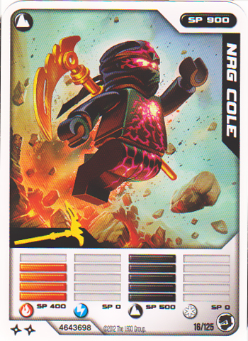 NINJAGO Masters of Spinjitzu Deck #2 Game Card 16 - NRG Cole - North American Version