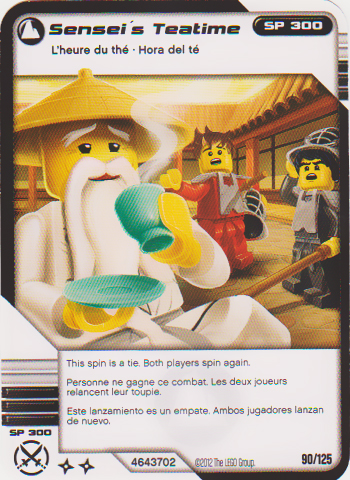 NINJAGO Masters of Spinjitzu Deck #2 Game Card 90 - Sensei's Teatime - North American Version