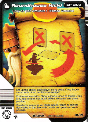 NINJAGO Masters of Spinjitzu Deck #2 Game Card 84 - Roundhouse Kick! - North American Version