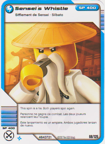 NINJAGO Masters of Spinjitzu Deck #2 Game Card 68 - Sensei's Whistle - North American Version