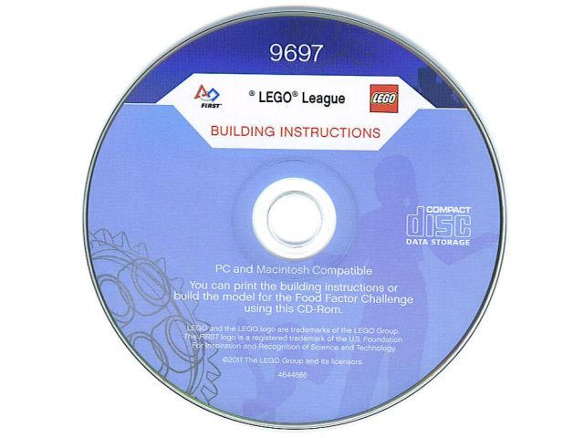 Education Instruction CD-ROM for 9697 (FIRST LEGO League (FLL) 2011 - Food Factor)