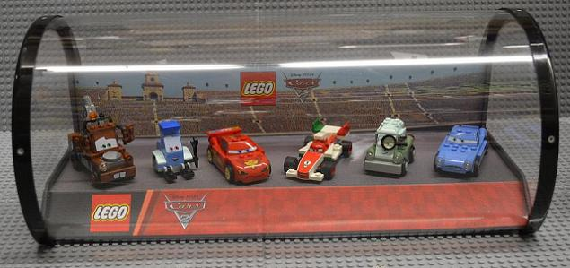 Display Assembled Set, Cars 2 Six Main Characters in Plastic Case