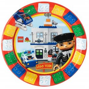 Party Plates Duplo Legoville 7" (8 Pieces)