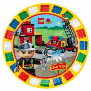 Party Plates Duplo Legoville 9" (8pc)
