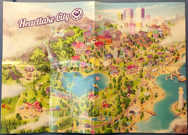 Friends Poster, Heartlake City Map , Double-Sided with Set Images on Back