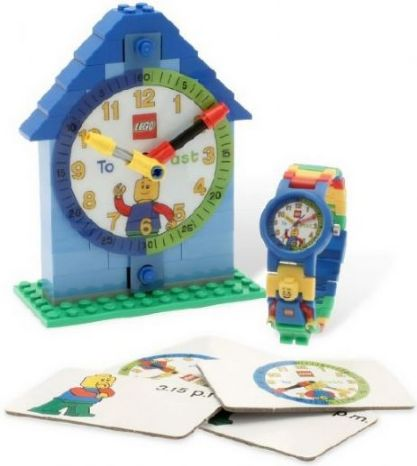 Clock Set, Time Teacher Minifigure Watch and Clock, Boy