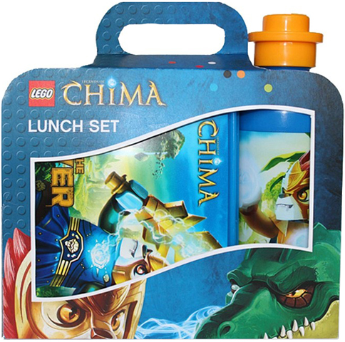 Lunch Set, LEGENDS OF CHIMA, Blue with Orange Bottle Cap (4059)