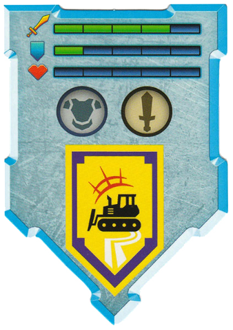 Nexo Knights Power Shield Card - Bulldozer