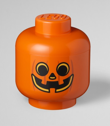 Minifigure Head Storage Container Large - Pumpkin Jack O'Lantern (4032)