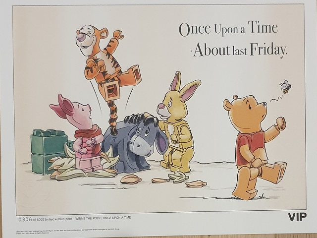 Limited Edition Print Winnie the Pooh VIP - Once Upon a Time About last Friday.