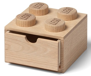 Storage Brick 2 x 2 with Drawer, Wooden, Light Oak (Desk Drawer)
