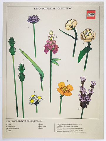 Botanical Collection, The LEGO Flower Bouquet VIP Poster