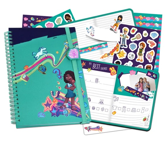 Stationery Set, Friends Notebook with Planner, Envelopes and Stickers