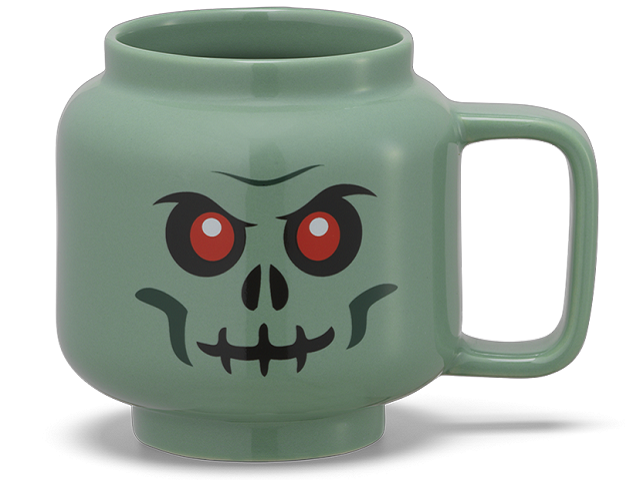 Cup / Mug Ceramic Sand Green Skeleton 530 ml