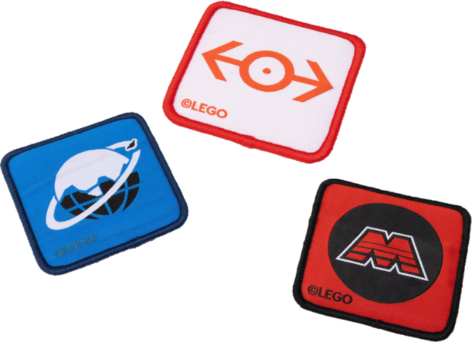 Patch, Velcro / Sew-On Cloth, Set of 3 - Train, Ice Planet and M:Tron Logos