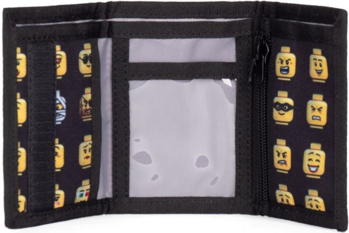 Wallet, Minifigure Heads with Faces - Zippered Pocket