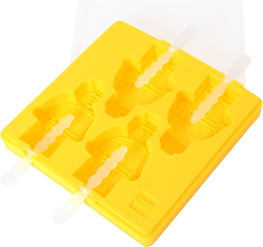 Ice Pop Tray (Freezer / Lollipop / Lolly / Pole / Popsicle / Stick), 4 Minifigure Molds