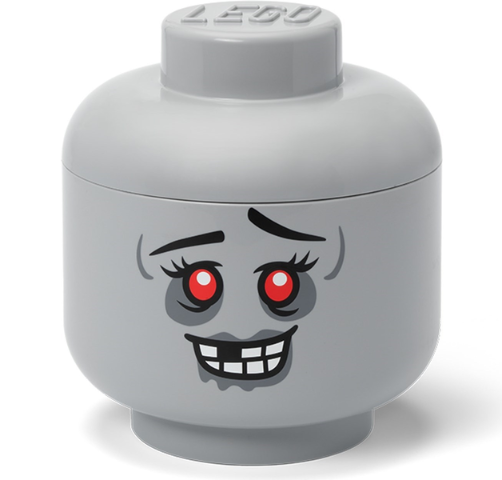 Minifigure Head Storage Container Small - Zombie