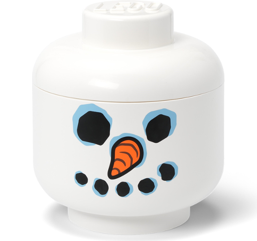 Minifigure Head Storage Container Large - Snowman