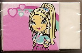 Eraser, Clikits White with Heart Character Image Sleeve