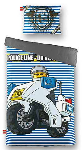 Bedding, Duvet Cover and Pillowcase (140 x 200 cm) - City Police