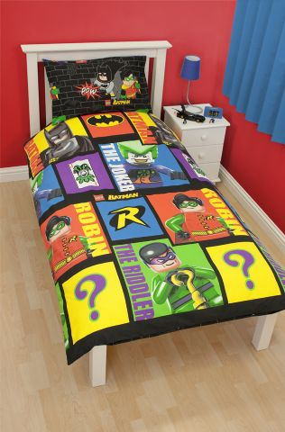 Bedding, Duvet Cover and Pillowcase (135 x 200 cm) - Batman Cards