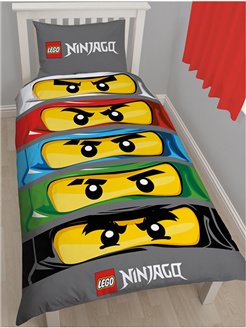 Bedding, Duvet Cover and Pillowcase (135 x 200 cm) - NINJAGO