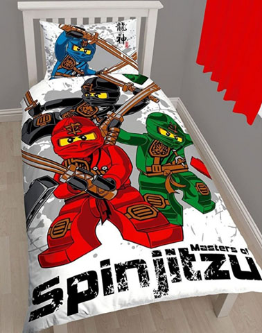 Bedding, Duvet Cover and Pillowcase (135 x 200 cm) - NINJAGO Masters of Spinjitsu