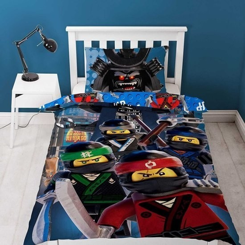 Bedding, Duvet Cover and Pillowcase (135  x 200 cm) - The LEGO NINJAGO Movie, NINJAGO Crew