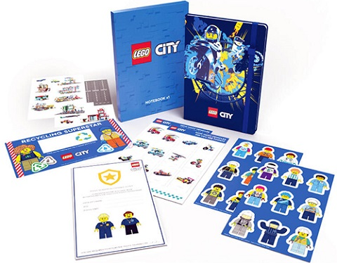 Stationery Set, City Notebook and Stickers