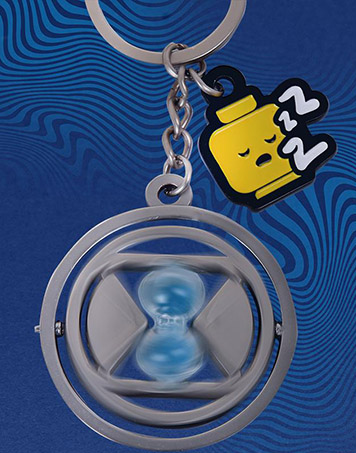 DREAMZzz Hourglass and Minifigure Head Keychain