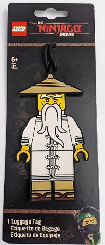 Bag / Luggage Tag, Silicone, The LEGO NINJAGO Movie Master Wu