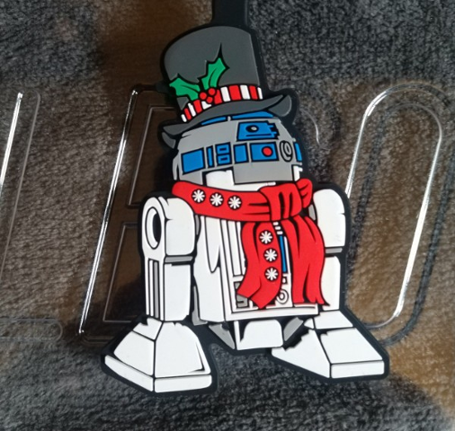 Bag / Luggage Tag, Silicone, Star Wars Christmas R2-D2