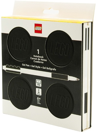 Notebook Locking with Gel Pen, Black (2.7cm Thickness)