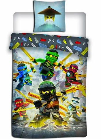 Bedding, Duvet Cover and Pillowcase (140 x 200 cm) - Golden Blades