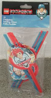 Party Drinking Straw, Exo-Force (10 Pieces)