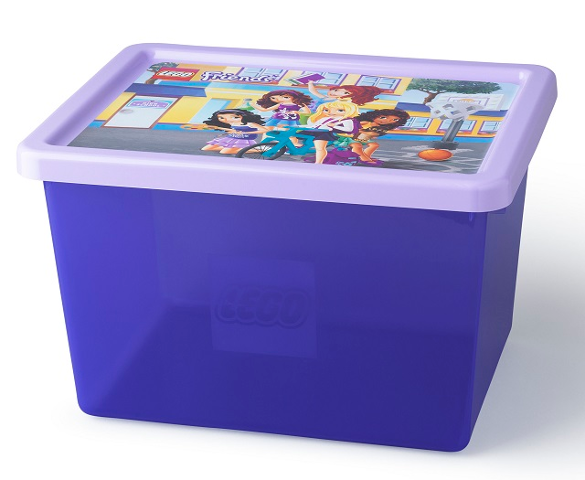 Storage Box, Friends - Trans-Purple with Lavender Lid, Large (4094)