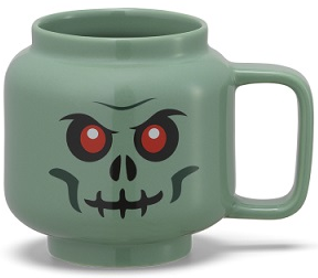 Cup / Mug Ceramic Sand Green Skeleton 255ml