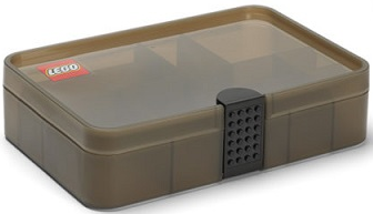 Sorting Box / Storage Case - LEGO Logo, Trans-Brown (4084)