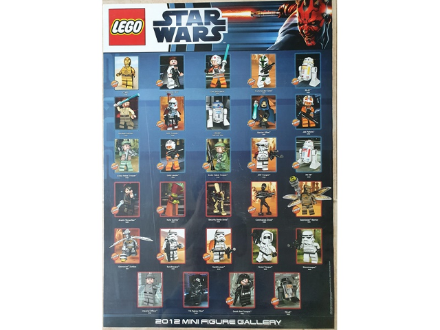 Star Wars 2012 Mini Figure Gallery Poster (Non-Folded)