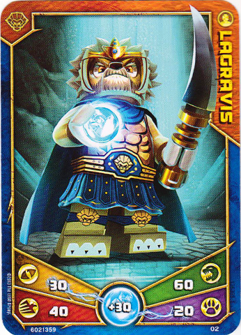 LEGENDS OF CHIMA Deck #1 Game Card  2 - Lagravis