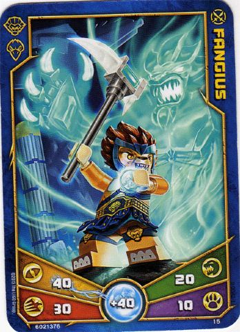 LEGENDS OF CHIMA Deck #1 Game Card 15 - Fangius