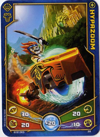 LEGENDS OF CHIMA Deck #1 Game Card 28 - Hypazoom