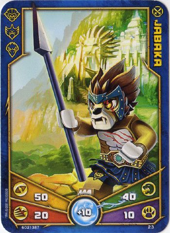 LEGENDS OF CHIMA Deck #1 Game Card 23 - Jabaka