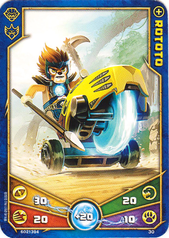 LEGENDS OF CHIMA Deck #1 Game Card 30 - Rototo