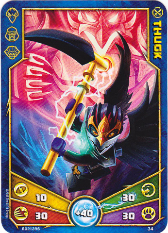 LEGENDS OF CHIMA Deck #1 Game Card 34 - Thugk