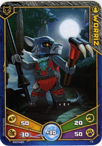 LEGENDS OF CHIMA Deck #1 Game Card 72 - Worriz
