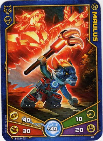 LEGENDS OF CHIMA Deck #1 Game Card 78 - Maulus